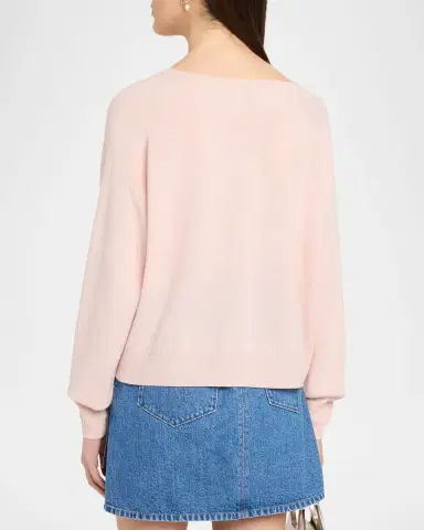 Tanya Taylor Audrey V-Neck Cashmere Sweater | Thumbnail 2