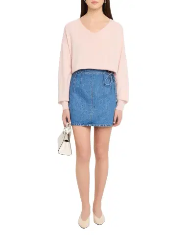 Tanya Taylor Audrey V-Neck Cashmere Sweater | Thumbnail 1