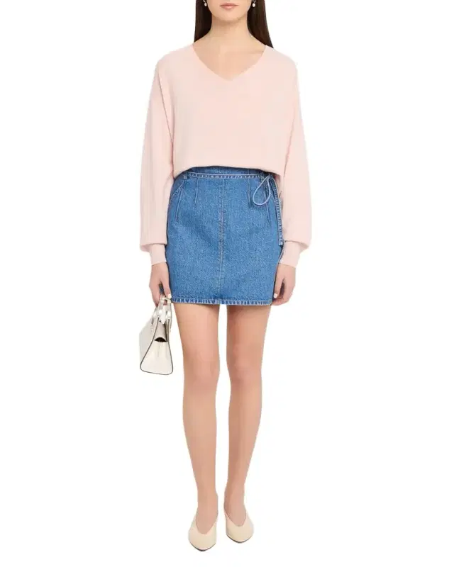 Tanya Taylor Audrey V-Neck Cashmere Sweater