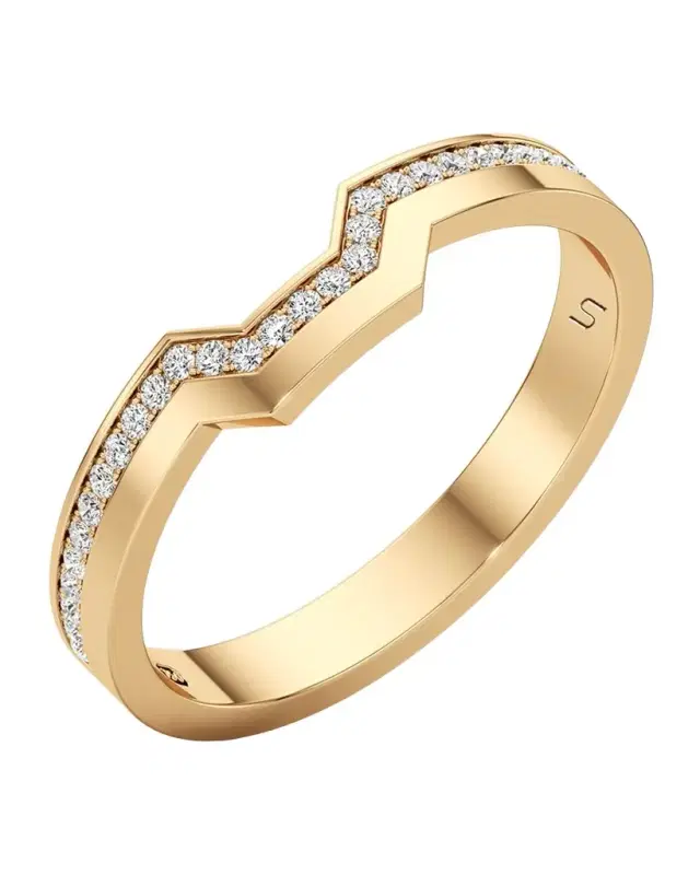 Meta Lab-Grown Diamond Stackable Pave Ring