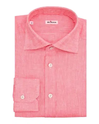 Kiton Men's Linen Button-Down Shirt | Thumbnail 1