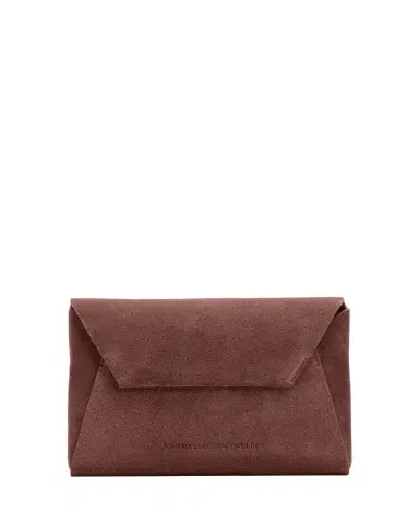 Brunello Cucinelli Suede Envelope Pochette Clutch Bag | Thumbnail 1 Brunello Cucinelli Suede Envelope Pochette Clutch Bag | Thumbnail 1