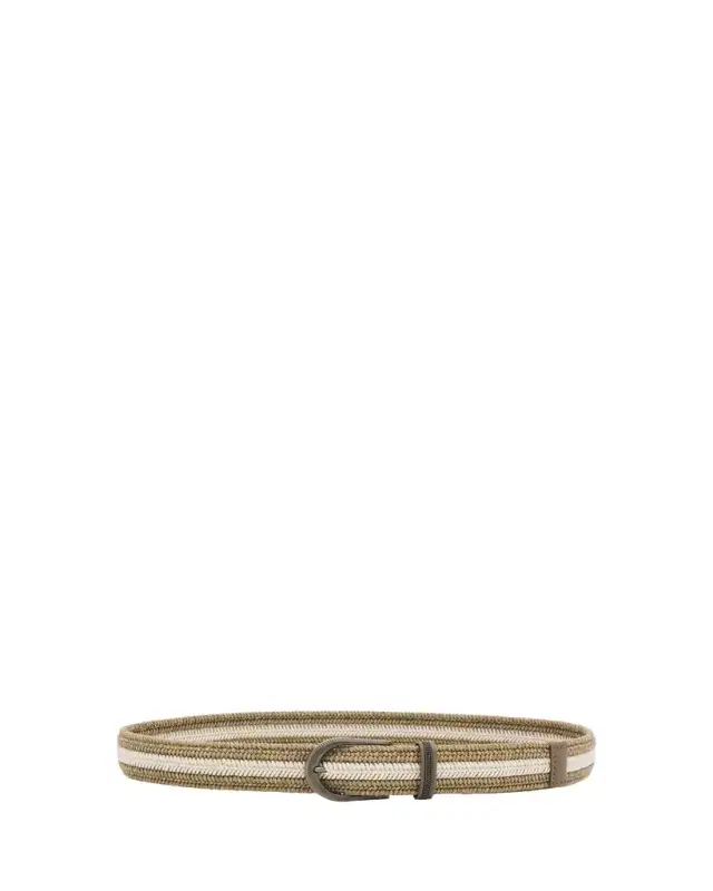 Braided Belt with Monili Trim