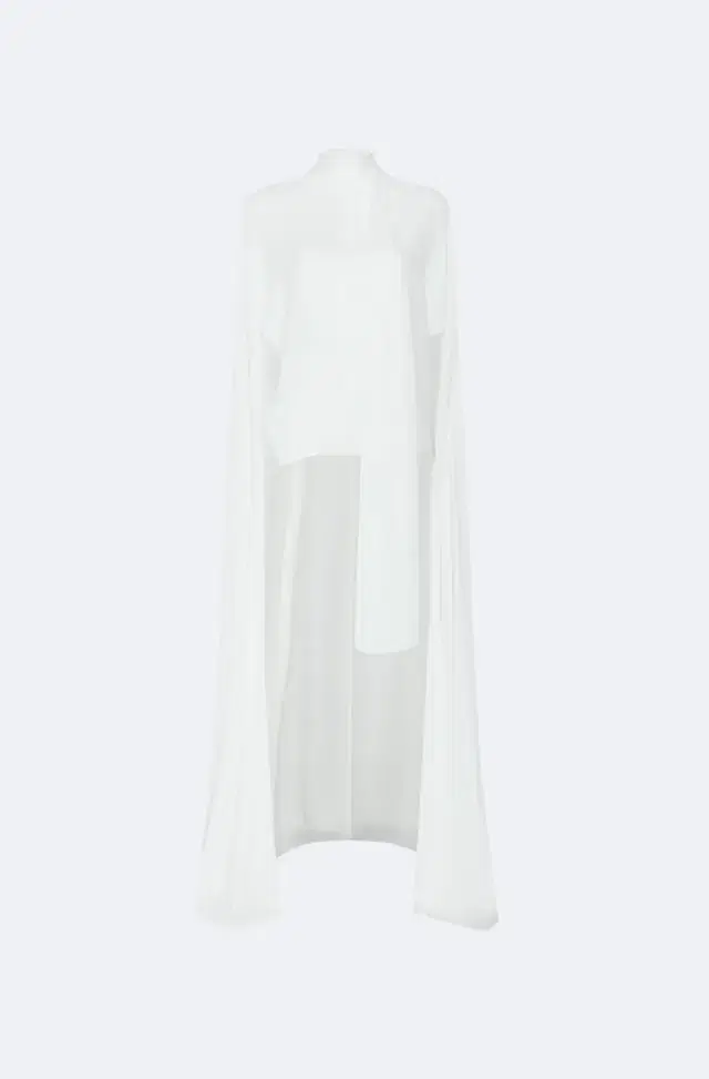 Georgette High Low Scarf Cape Top