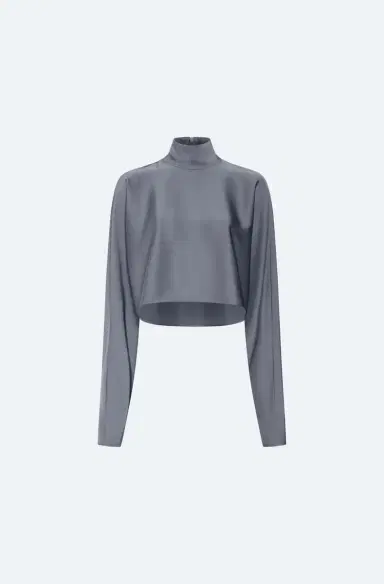 Lapointe Lightweight Satin Caftan Top | Thumbnail 1 Lapointe Lightweight Satin Caftan Top | Thumbnail 1