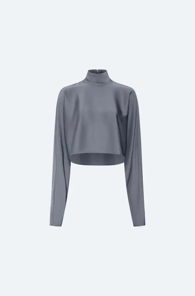 Lightweight Satin Caftan Top