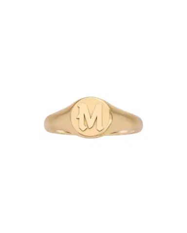 Jennifer Fisher Mini Gothic Letter Signet Ring A-N | Thumbnail 1
