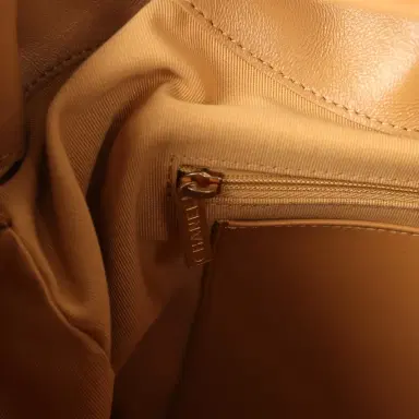 Chanel Chanel Maxi Hobo Bag Beige Suede Antique Gold Hardware | Thumbnail 11