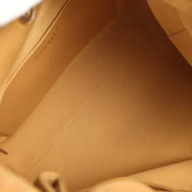 Chanel Chanel Maxi Hobo Bag Beige Suede Antique Gold Hardware | Thumbnail 8