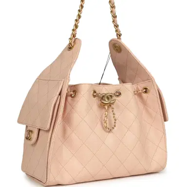 Chanel Chanel Small 25 Hobo Bag Light Pink Caviar Antique Gold Hardware | Thumbnail 2 Chanel Chanel Small 25 Hobo Bag Light Pink Caviar Antique Gold Hardware | Thumbnail 2