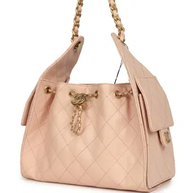 Chanel Chanel Small 25 Hobo Bag Light Pink Caviar Antique Gold Hardware | Thumbnail 3 Chanel Chanel Small 25 Hobo Bag Light Pink Caviar Antique Gold Hardware | Thumbnail 3