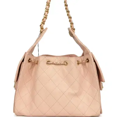 Chanel Chanel Small 25 Hobo Bag Light Pink Caviar Antique Gold Hardware | Thumbnail 5 Chanel Chanel Small 25 Hobo Bag Light Pink Caviar Antique Gold Hardware | Thumbnail 5