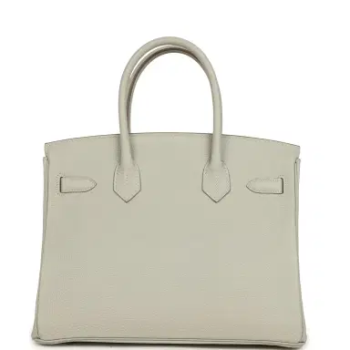 HERMÈS Hermes Birkin 30 Gris Perle Togo Gold Hardware | Thumbnail 4