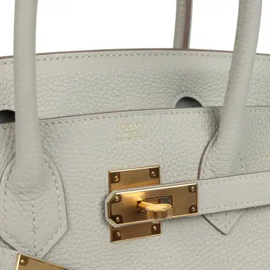 HERMÈS Hermes Birkin 30 Gris Perle Togo Gold Hardware | Thumbnail 7