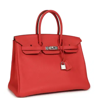 HERMÈS Hermes Birkin 35 Bougainvillea Clemence Palladium Hardware | Thumbnail 2