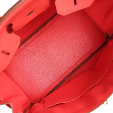 HERMÈS Hermes Birkin 35 Bougainvillea Clemence Palladium Hardware | Thumbnail 8