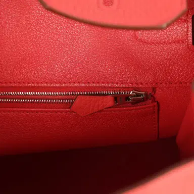 HERMÈS Hermes Birkin 35 Bougainvillea Clemence Palladium Hardware | Thumbnail 9