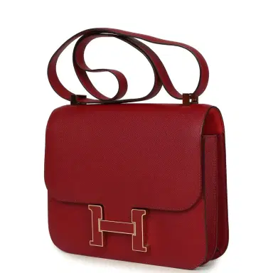 HERMÈS Pre-owned Hermes Constance 24 Rouge Grenat Verso Epsom Lacquered Permabrass Hardware | Thumbnail 5 HERMÈS Pre-owned Hermes Constance 24 Rouge Grenat Verso Epsom Lacquered Permabrass Hardware | Thumbnail 5