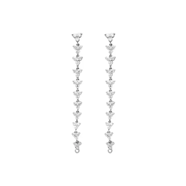 Roberto Coin Roberto Coin 18K White Gold Diamond Convertible Drop Earrings by The Solist