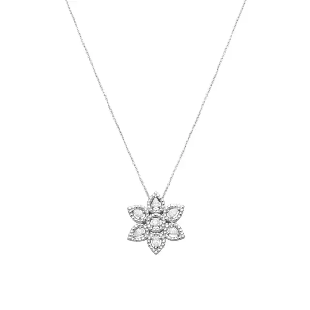 Roberto Coin Roberto Coin Dolcetto 18K White Gold Diamond Star Pendant Necklace by The Solist