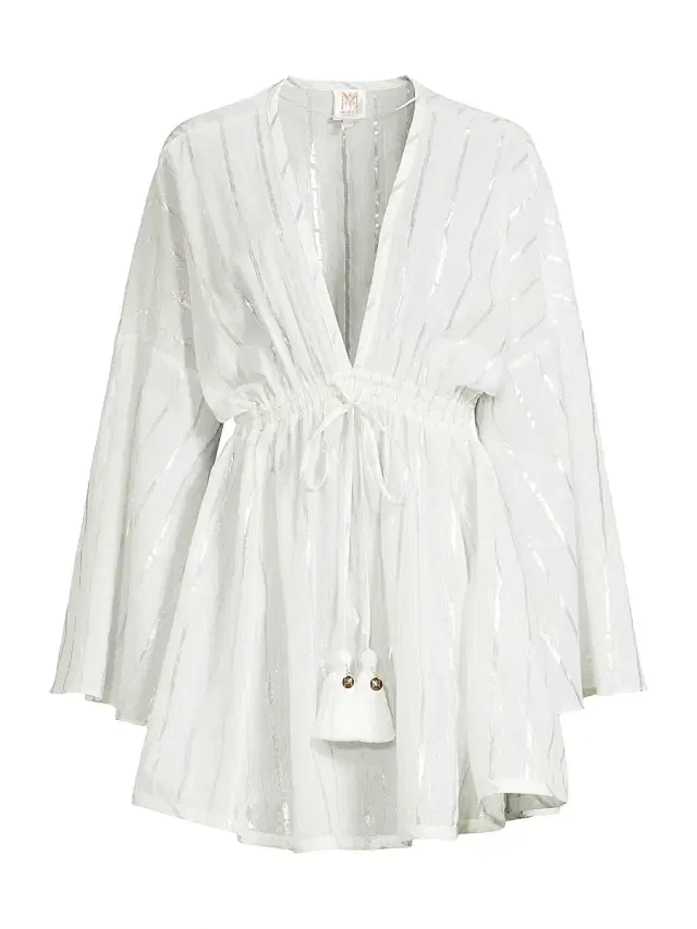 Milly Women's Olympia Stripe Cover-Up Dress - White