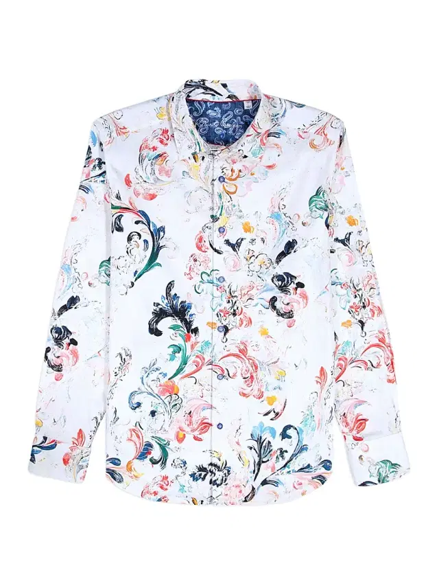 Robert Graham Men's Aldersgate Printed Stretch-Cotton Shirt