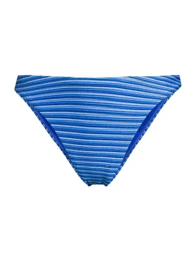 Milly Women's Margot Striped Bikini Bottom - Blue Multi - Size Large | Thumbnail 1 Milly Women's Margot Striped Bikini Bottom - Blue Multi - Size Large | Thumbnail 1