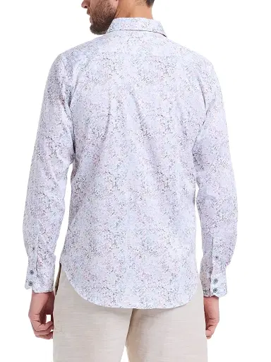 Robert Graham Men's Liverpool Printed Stretch-Cotton Shirt - Size XL | Thumbnail 5