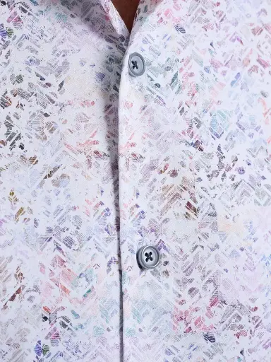 Robert Graham Men's Liverpool Printed Stretch-Cotton Shirt - Size XL | Thumbnail 7
