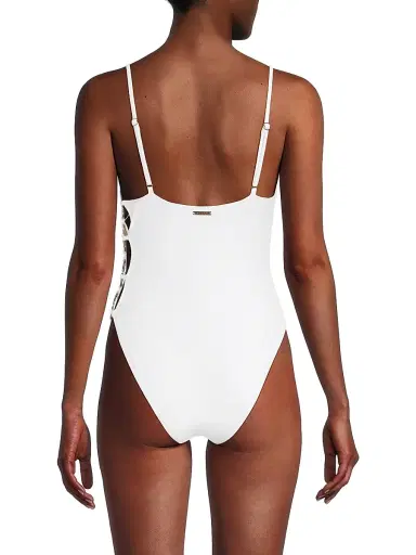 Milly Women's Ringside One-Piece Swimsuit - Beige Gold | Thumbnail 5