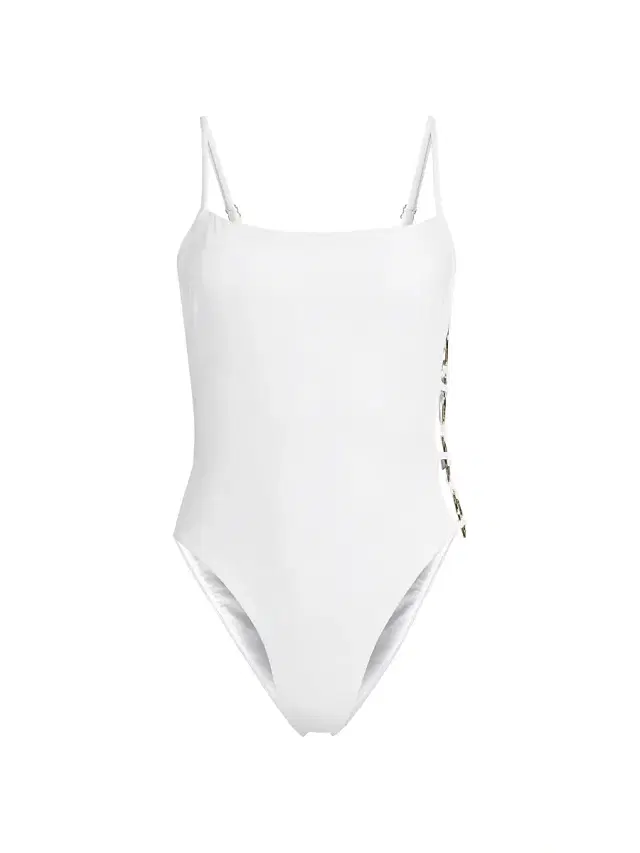 Milly Women's Ringside One-Piece Swimsuit - Beige Gold
