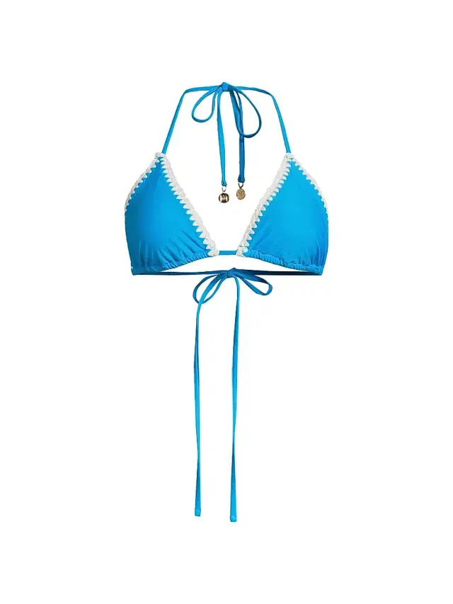 Women's Triangle Bikini Top - Teal