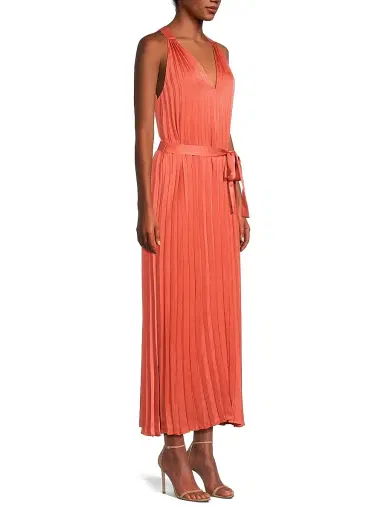 Ungaro Women's Susan Accordion Pleated Satin Cocktail Dress | Thumbnail 4
