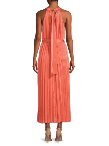 Ungaro Women's Susan Accordion Pleated Satin Cocktail Dress | Thumbnail 5