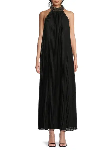 Ungaro Women's Monroe Embellished Pleated Maxi Dress | Thumbnail 3 Ungaro Women's Monroe Embellished Pleated Maxi Dress | Thumbnail 3