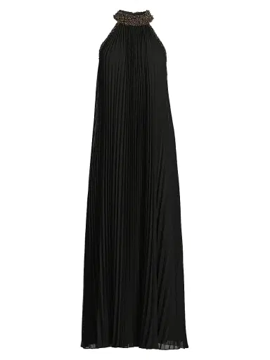 Ungaro Women's Monroe Embellished Pleated Maxi Dress | Thumbnail 1 Ungaro Women's Monroe Embellished Pleated Maxi Dress | Thumbnail 1