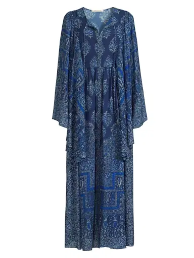 Kobi Halperin Women's Salem Chiffon Maxi Dress - Indigo Multi | Thumbnail 1 Kobi Halperin Women's Salem Chiffon Maxi Dress - Indigo Multi | Thumbnail 1
