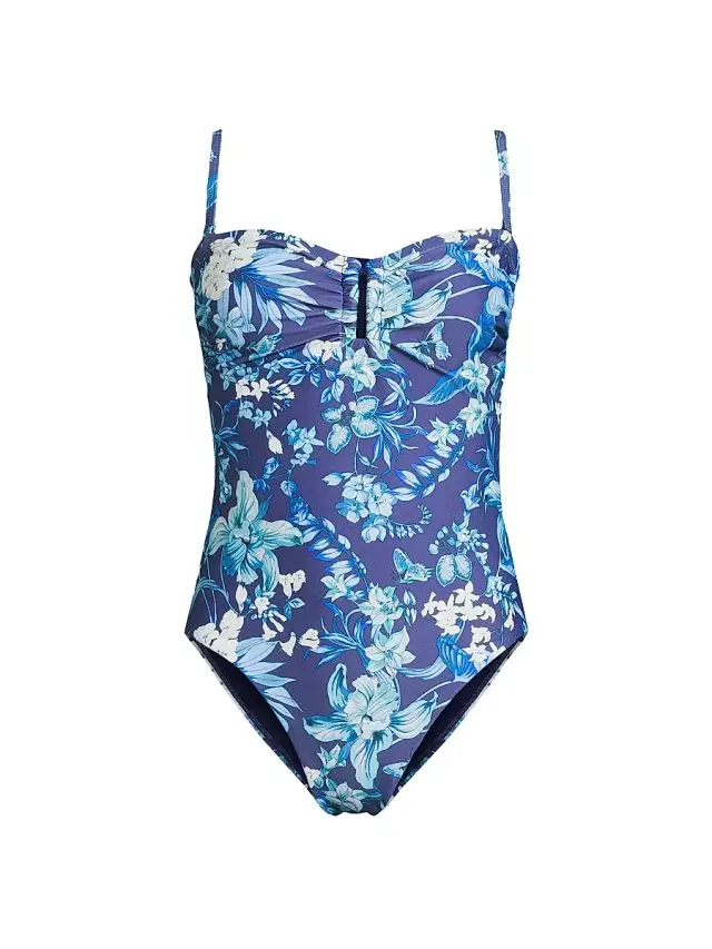 Kobi Halperin Women's Queen Floral One-Piece Swimsuit - Indigo Multi