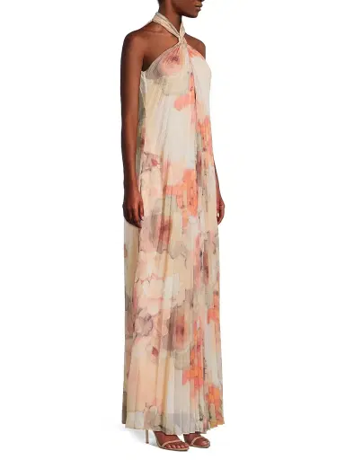 Ungaro Women's Ira Garden Of Noor Pleated Maxi Dress | Thumbnail 4