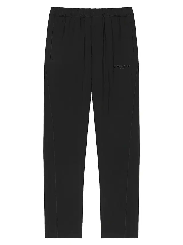 Men's Joggers with Paris Jacquard - Black