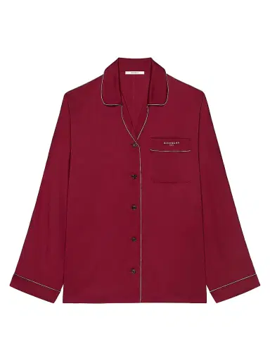 Givenchy Women's Pyjama Shirt in Silk - Red Cherry - Size 12 | Thumbnail 1 Givenchy Women's Pyjama Shirt in Silk - Red Cherry - Size 12 | Thumbnail 1