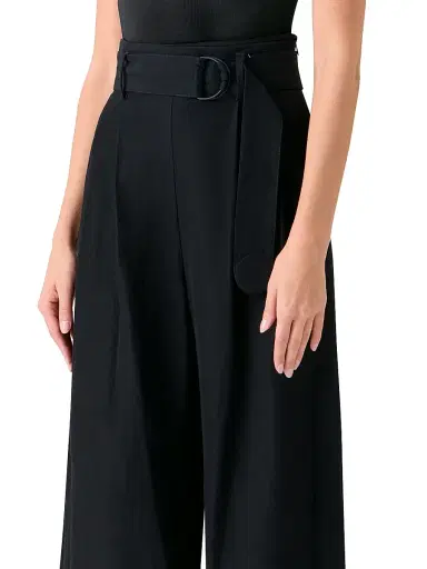 Akris punto Women's Fiorella Linen-Blend High-Rise Pants - Black - Size 16 | Thumbnail 5