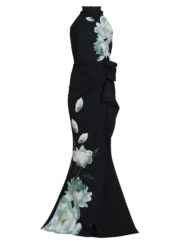 Chiara Boni La Petite Robe Women's Gudrum Floral Trumpet Gown - Cher White