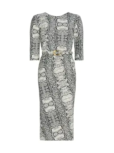 Chiara Boni La Petite Robe Women's Shire Snake-Printed Sheath Midi-Dress | Thumbnail 1