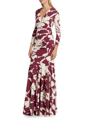 Chiara Boni La Petite Robe Women's Riensen Ambstract Trumpet Gown | Thumbnail 4 Chiara Boni La Petite Robe Women's Riensen Ambstract Trumpet Gown | Thumbnail 4