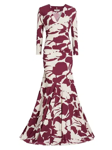 Chiara Boni La Petite Robe Women's Riensen Ambstract Trumpet Gown | Thumbnail 1 Chiara Boni La Petite Robe Women's Riensen Ambstract Trumpet Gown | Thumbnail 1