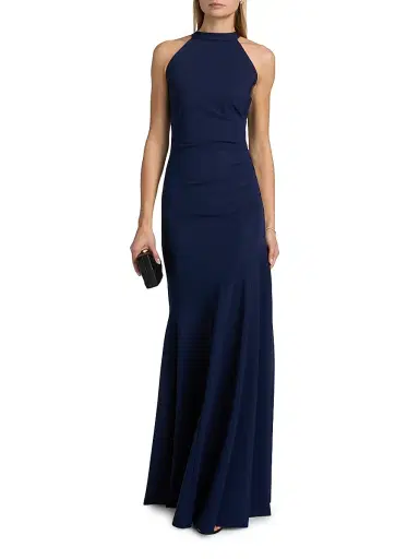 Chiara Boni La Petite Robe Women's Janis Halterneck Gown | Thumbnail 3