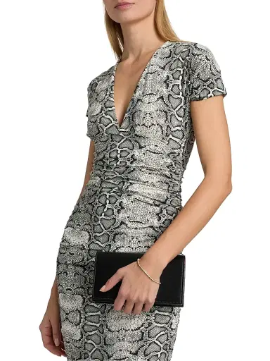 Chiara Boni La Petite Robe Women's Riensen Snake-Print Trumpet Gown | Thumbnail 6