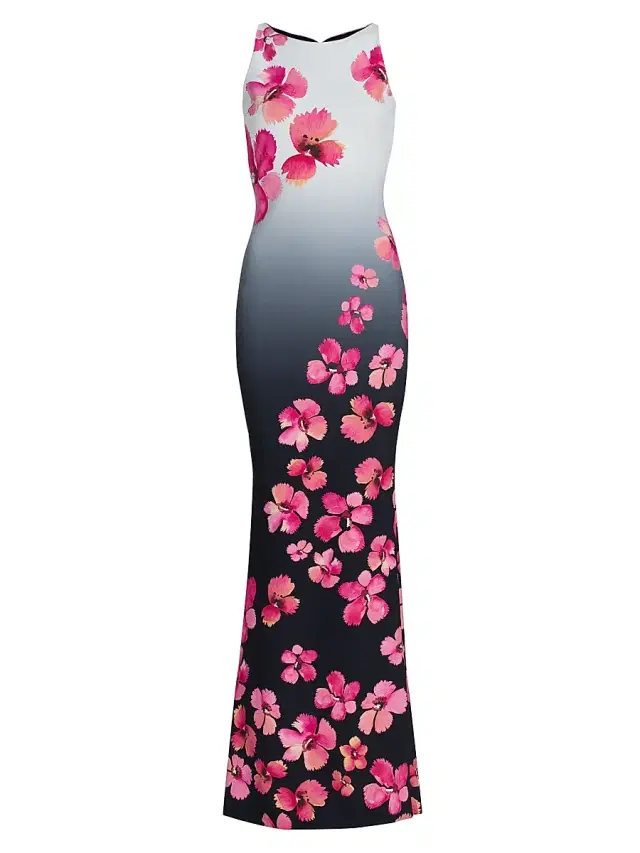 Chiara Boni La Petite Robe Women's Iwoo Floral Sleeveless Column Gown