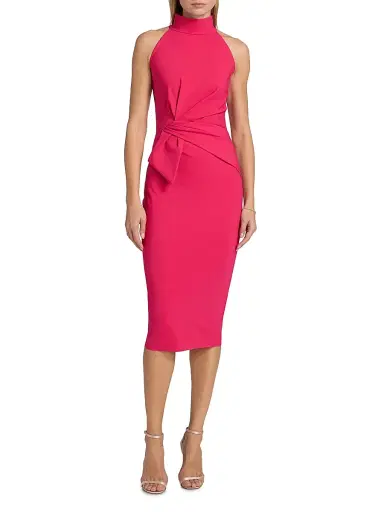 Chiara Boni La Petite Robe Women's Gulek Asymmetric Cocktail Midi-Dress | Thumbnail 3 Chiara Boni La Petite Robe Women's Gulek Asymmetric Cocktail Midi-Dress | Thumbnail 3